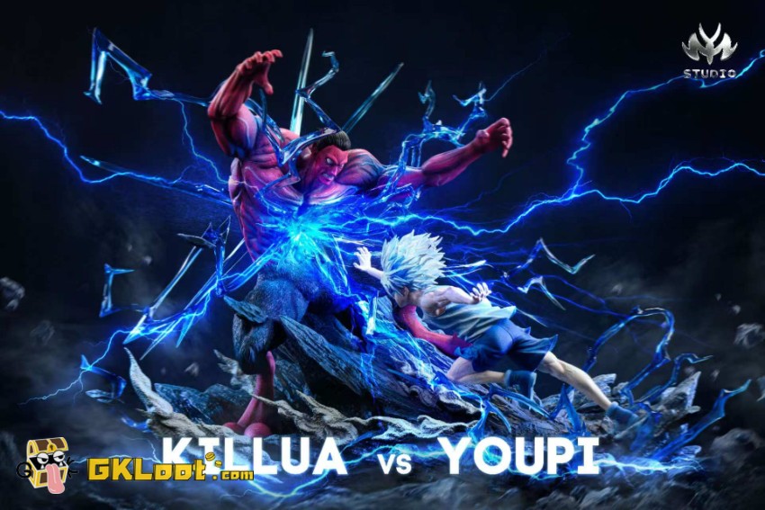 Mu Yao Studio 1/6 Hunter × Hunter Killua Zoldyck VS Menthuthuyoupi Statue - View 2 Mu Yao Studio 1/6 Hunter × Hunter Killua Zoldyck VS Menthuthuyoupi Statue - View 2