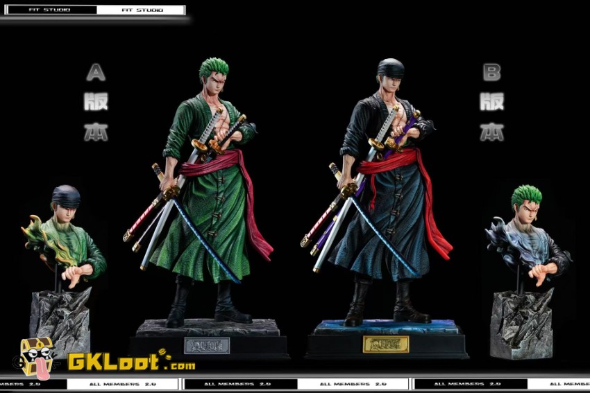 Fit Studio One Piece Roronoa Zoro Statue - View 11 Fit Studio One Piece Roronoa Zoro Statue - View 11