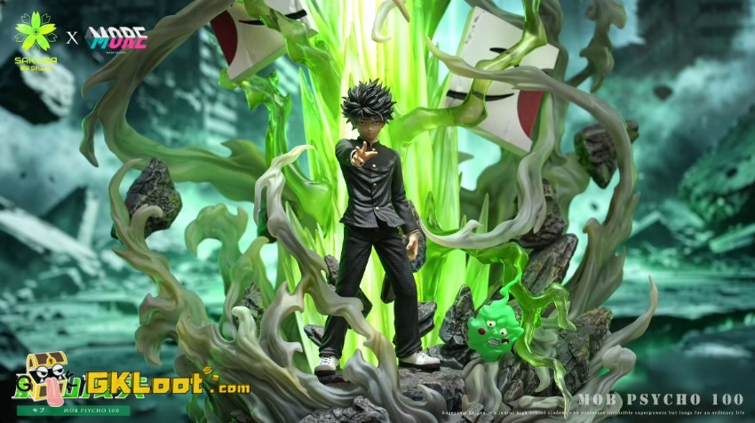 Sakura & More Studio Mob Psycho 100 Kageyama Shigeo Statue w/ LED - View 5 Sakura & More Studio Mob Psycho 100 Kageyama Shigeo Statue w/ LED - View 5