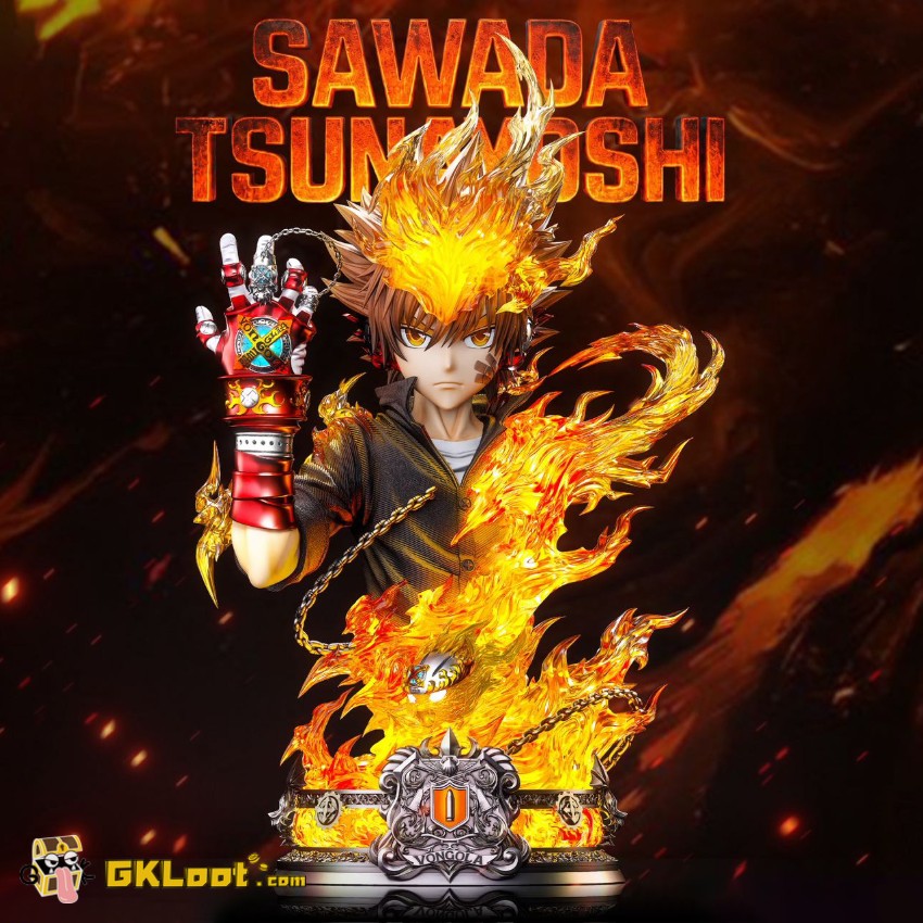 Lue Ying Studio Katekyo Hitman Reborn Tsunayoshi Sawada Bust Statue w/ LED - View 1 Lue Ying Studio Katekyo Hitman Reborn Tsunayoshi Sawada Bust Statue w/ LED - View 1