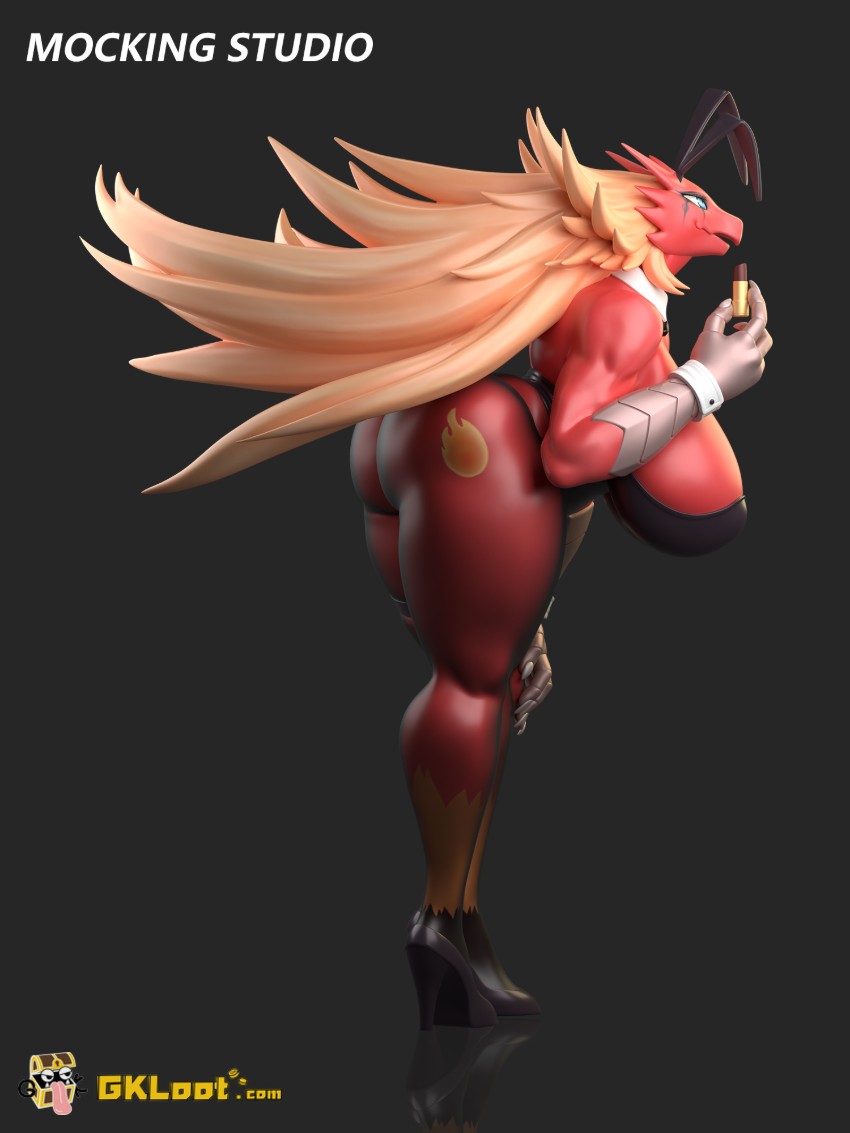 Mocking Studio Pokémon Blaziken Statue - View 4 Mocking Studio Pokémon Blaziken Statue - View 4