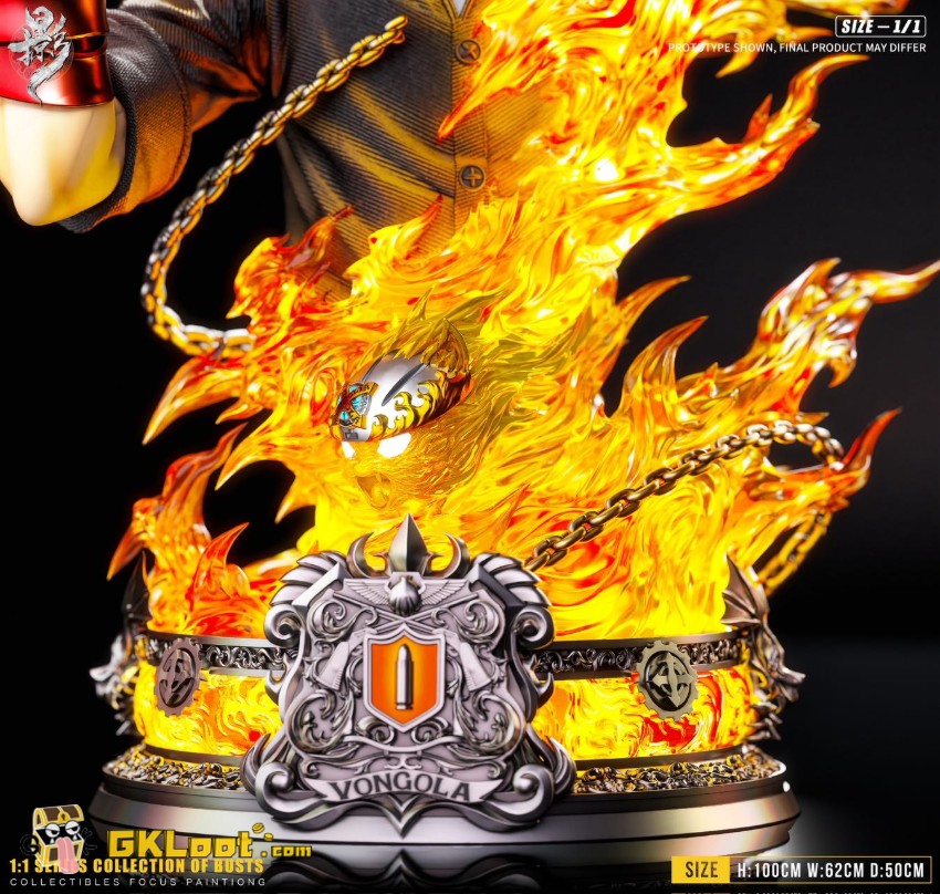 Lue Ying Studio Katekyo Hitman Reborn Tsunayoshi Sawada Bust Statue w/ LED - View 8 Lue Ying Studio Katekyo Hitman Reborn Tsunayoshi Sawada Bust Statue w/ LED - View 8