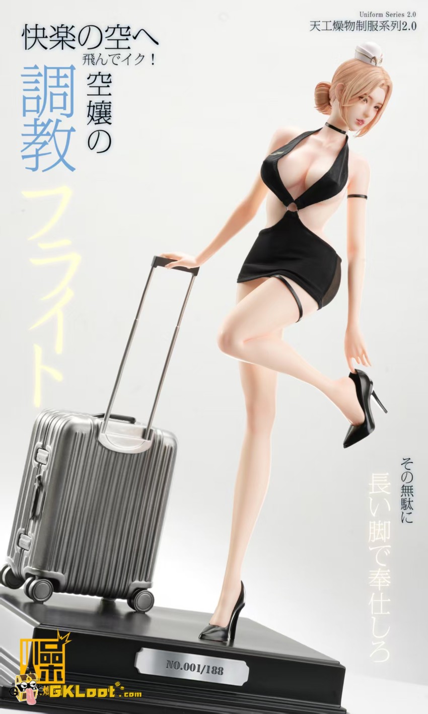 TianGongZaoWu Studio 1/4 Original Flight Attendant Statue - View 10 TianGongZaoWu Studio 1/4 Original Flight Attendant Statue - View 10