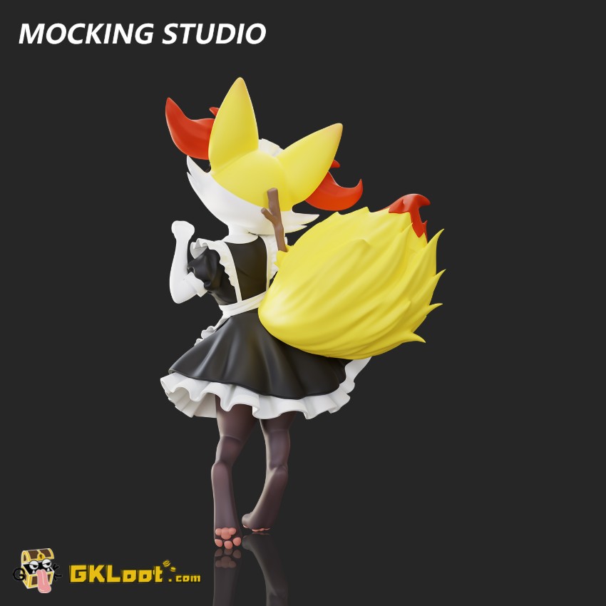 Mocking Studio 1/10 Pokémon Braixen Statue - View 18 Mocking Studio 1/10 Pokémon Braixen Statue - View 18