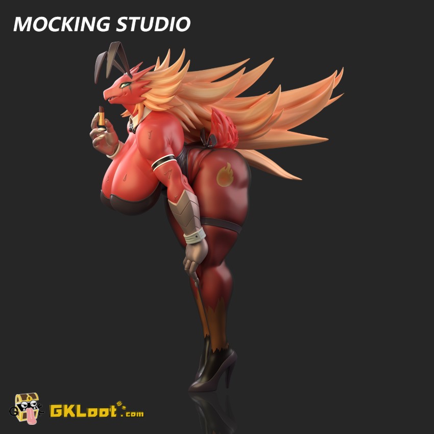 Mocking Studio Pokémon Blaziken Statue - View 1 Mocking Studio Pokémon Blaziken Statue - View 1