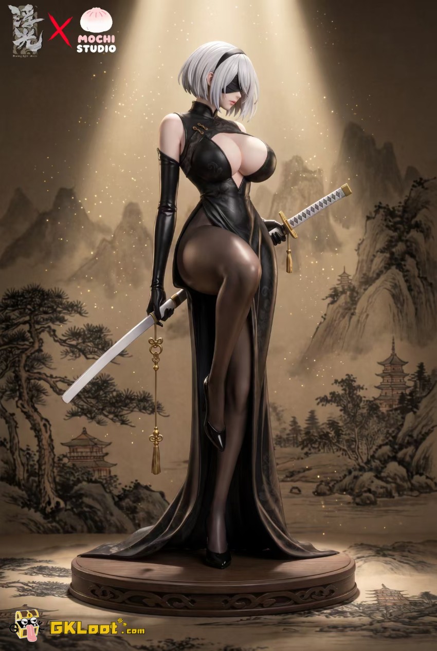 Floating Light & MOCHI Studio NieR:Automata YoRHa No. 2 Type B Statue - View 2 Floating Light & MOCHI Studio NieR:Automata YoRHa No. 2 Type B Statue - View 2