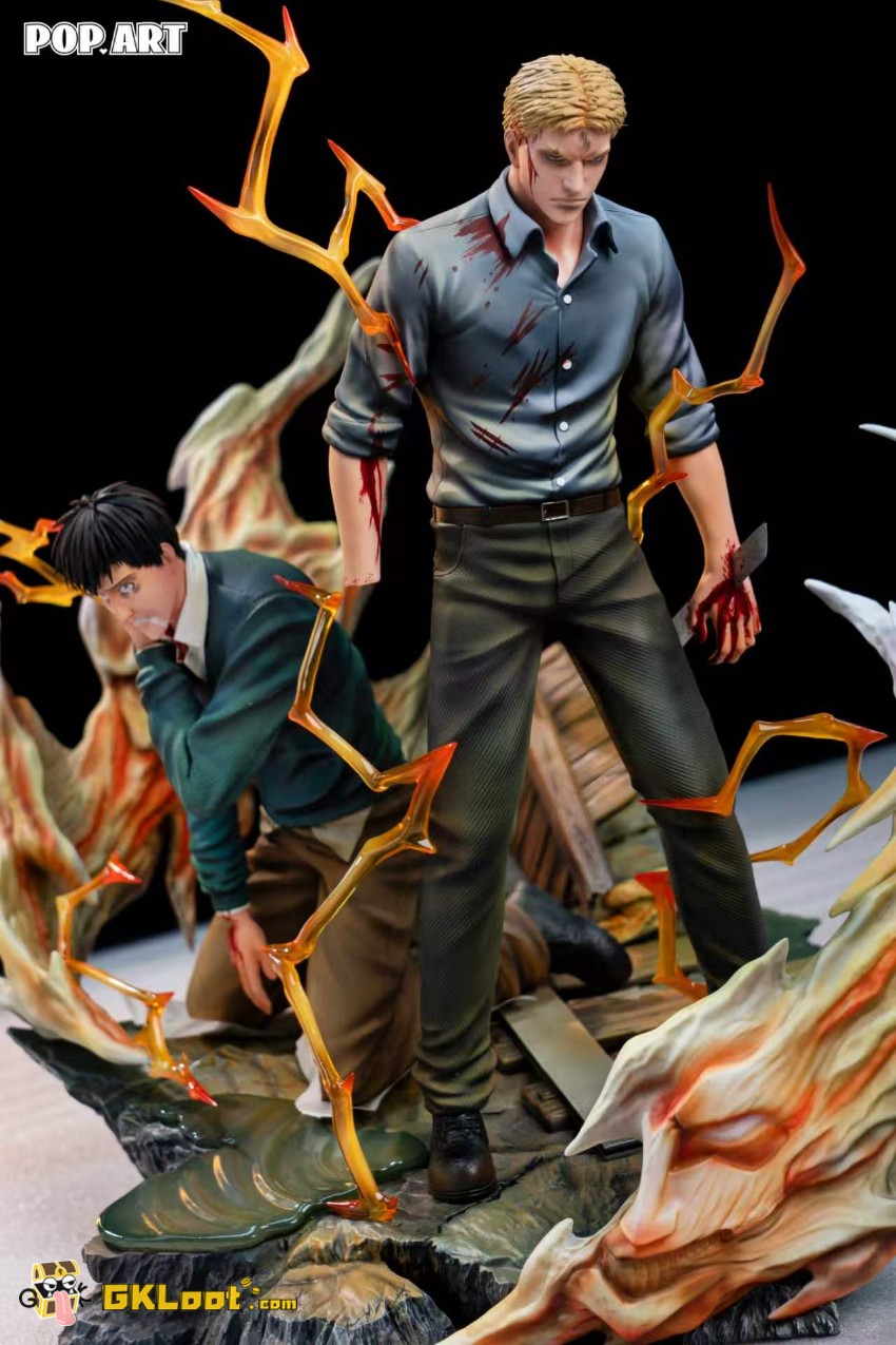 POP. ART Studio 1/6 Attack On Titan Reiner Braun & Bertholdt Hoover Statue - View 4 POP. ART Studio 1/6 Attack On Titan Reiner Braun & Bertholdt Hoover Statue - View 4
