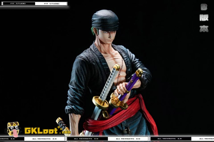 Fit Studio One Piece Roronoa Zoro Statue - View 15 Fit Studio One Piece Roronoa Zoro Statue - View 15