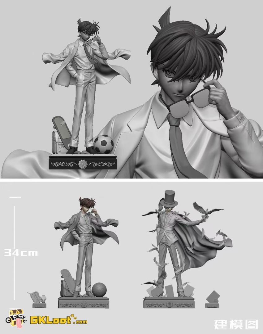 HW Studio 1/6 Detective Conan Jimmy Kudo Statue - View 7 HW Studio 1/6 Detective Conan Jimmy Kudo Statue - View 7