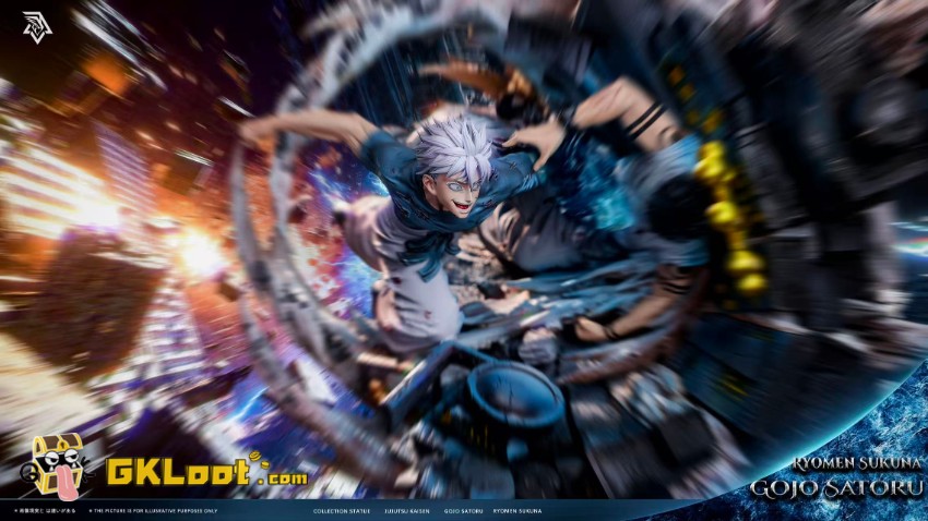 SSC Studio Jujutsu Kaisen Satoru Gojo & Ryomen Sukuna Statue - View 2 SSC Studio Jujutsu Kaisen Satoru Gojo & Ryomen Sukuna Statue - View 2