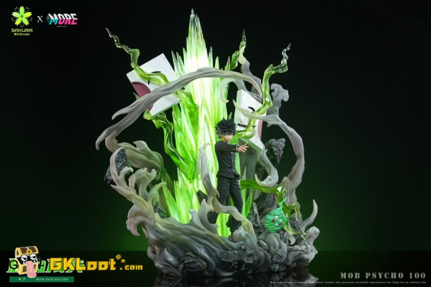 Sakura & More Studio Mob Psycho 100 Kageyama Shigeo Statue w/ LED - View 12 Sakura & More Studio Mob Psycho 100 Kageyama Shigeo Statue w/ LED - View 12