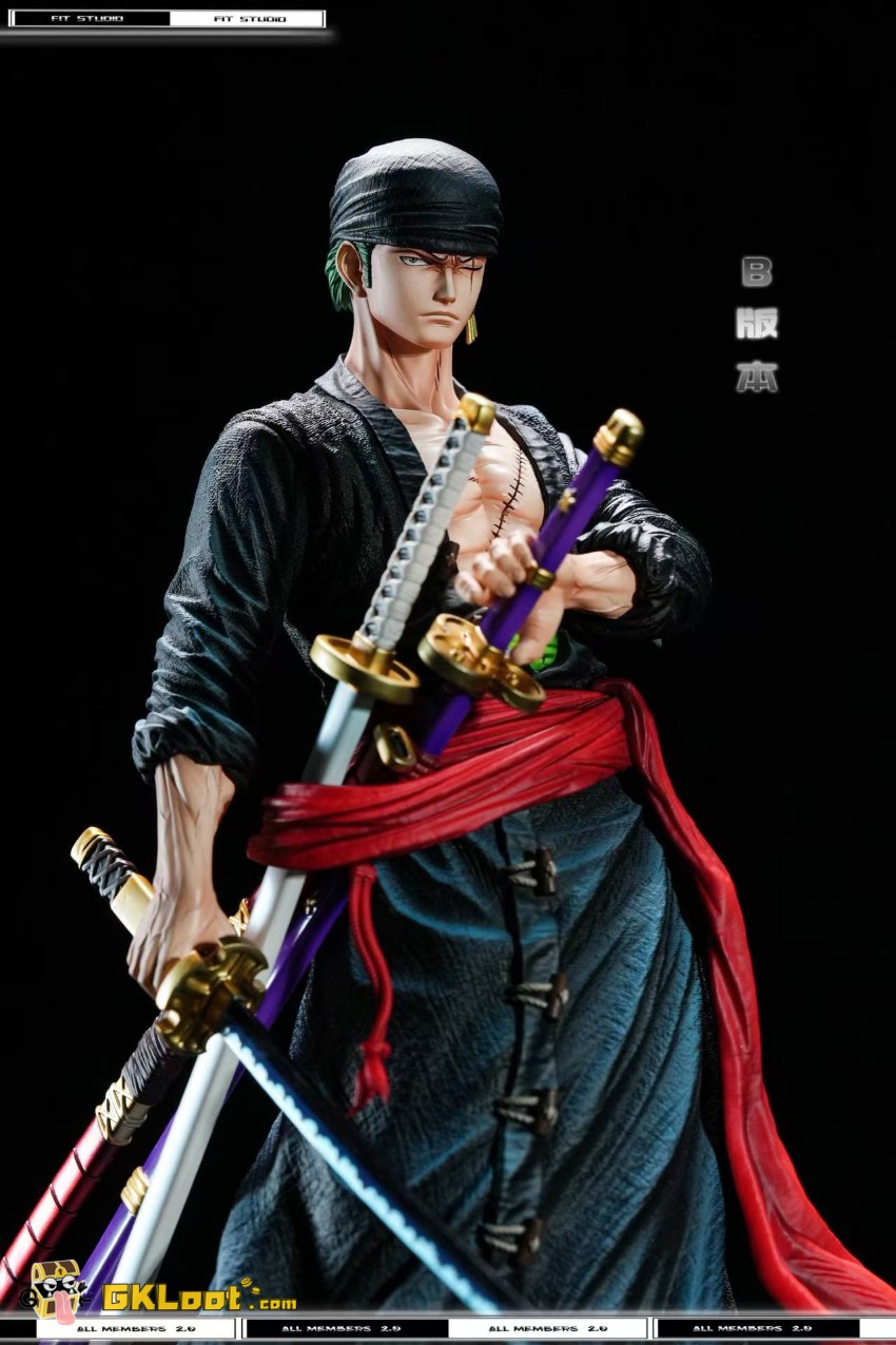 Fit Studio One Piece Roronoa Zoro Statue - View 18 Fit Studio One Piece Roronoa Zoro Statue - View 18