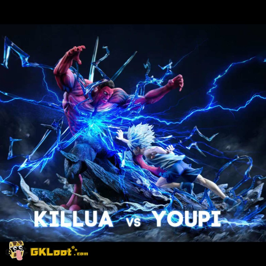 Mu Yao Studio 1/6 Hunter × Hunter Killua Zoldyck VS Menthuthuyoupi Statue - View 1 Mu Yao Studio 1/6 Hunter × Hunter Killua Zoldyck VS Menthuthuyoupi Statue - View 1