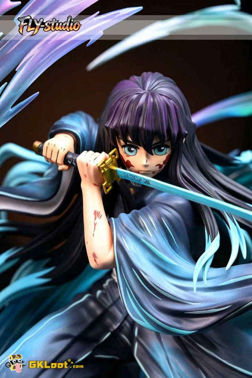 FLY Studio 1/6 Demon Slayer Tokitou Muichirou Statue w/ LED - View 6 FLY Studio 1/6 Demon Slayer Tokitou Muichirou Statue w/ LED - View 6