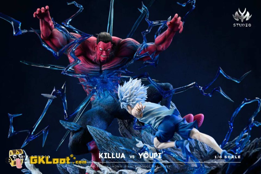 Mu Yao Studio 1/6 Hunter × Hunter Killua Zoldyck VS Menthuthuyoupi Statue - View 3 Mu Yao Studio 1/6 Hunter × Hunter Killua Zoldyck VS Menthuthuyoupi Statue - View 3