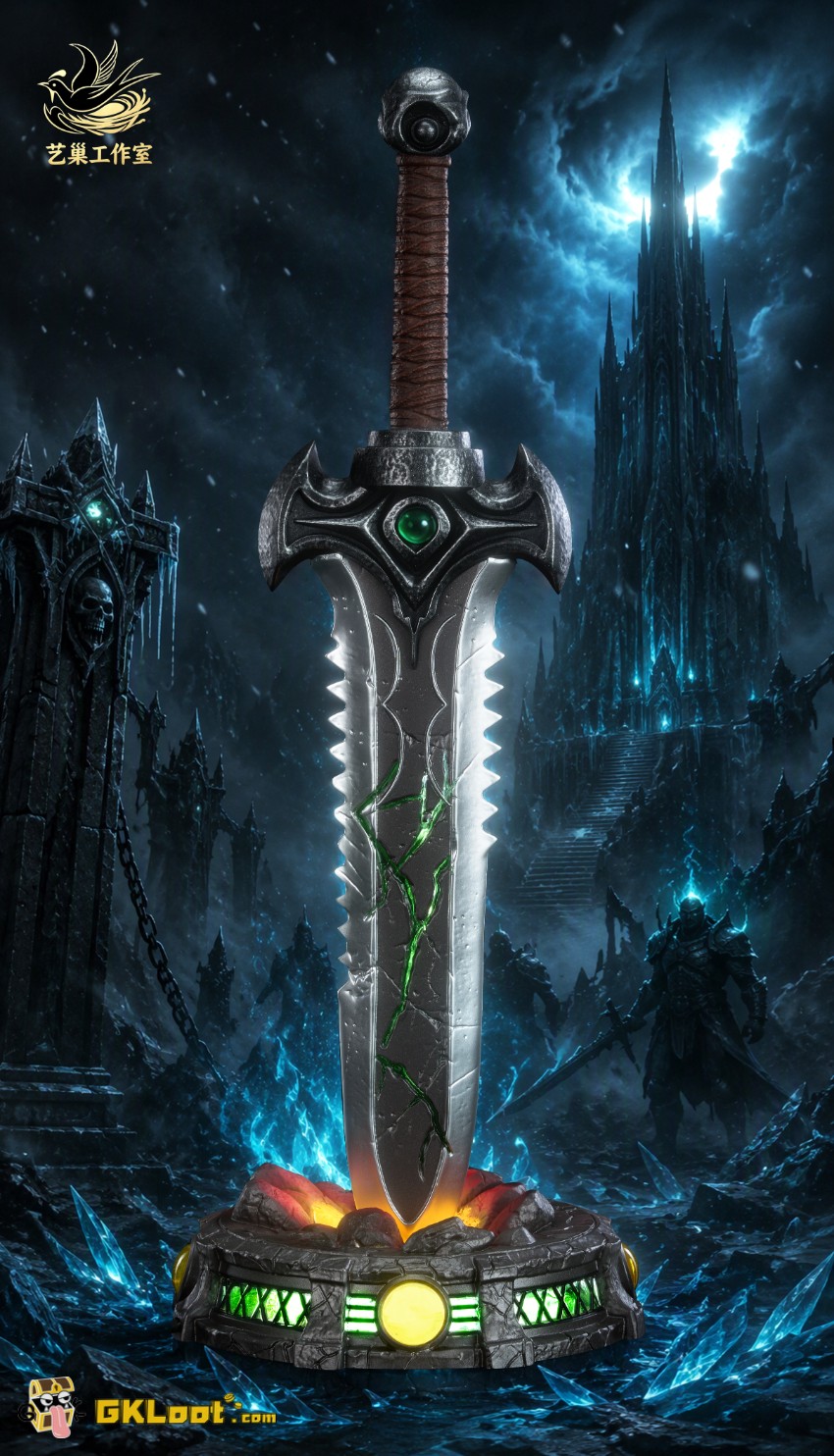 Yi Chao Studio 1/6 World of Warcraft Frostmourne Statue w/ LED - View 3 Yi Chao Studio 1/6 World of Warcraft Frostmourne Statue w/ LED - View 3