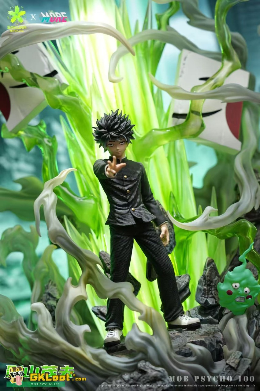 Sakura & More Studio Mob Psycho 100 Kageyama Shigeo Statue w/ LED - View 9 Sakura & More Studio Mob Psycho 100 Kageyama Shigeo Statue w/ LED - View 9