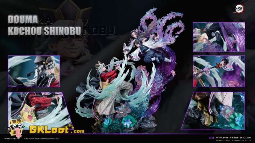 Shang Xian Studio Demon Slayer Kochou Shinobu vs Doma Statue - View 1 Shang Xian Studio Demon Slayer Kochou Shinobu vs Doma Statue - View 1