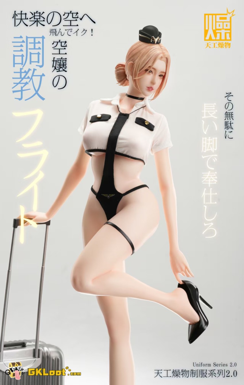 TianGongZaoWu Studio 1/4 Original Flight Attendant Statue - View 3 TianGongZaoWu Studio 1/4 Original Flight Attendant Statue - View 3