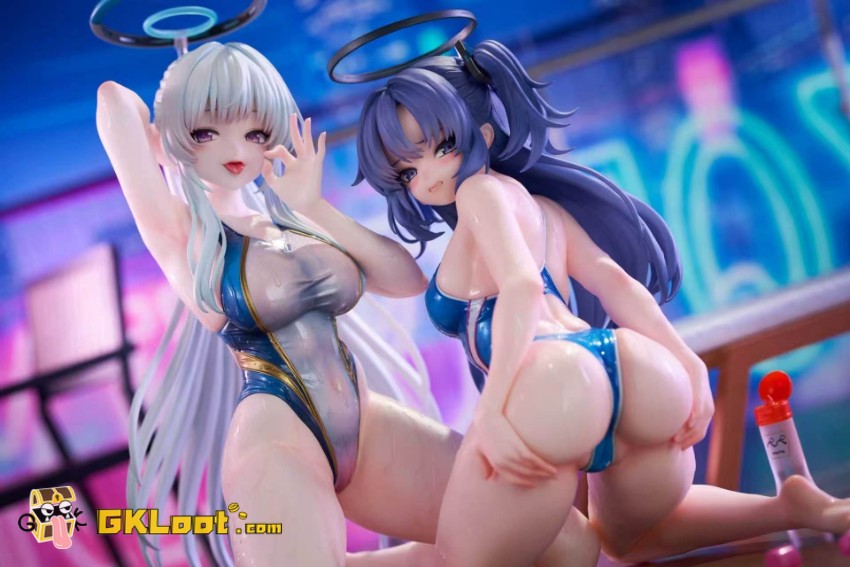 LongJingShi Studio 1/7 Blue Archive Ushio Noa & Hayase Yuuka Statue - View 3 LongJingShi Studio 1/7 Blue Archive Ushio Noa & Hayase Yuuka Statue - View 3