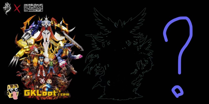 Lue Ying & Demons Studio Digimon Omnimon Statue w/ LED - View 9 Lue Ying & Demons Studio Digimon Omnimon Statue w/ LED - View 9