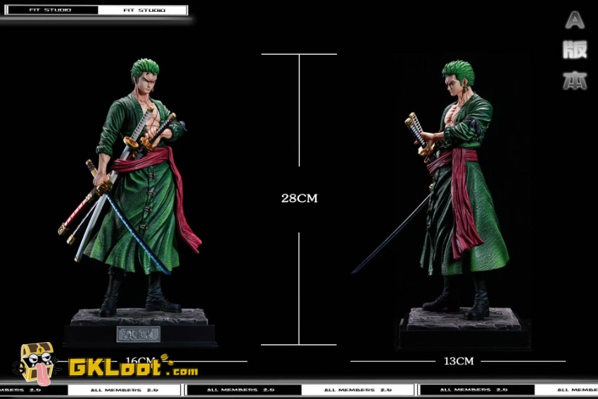 Fit Studio One Piece Roronoa Zoro Statue - View 3 Fit Studio One Piece Roronoa Zoro Statue - View 3