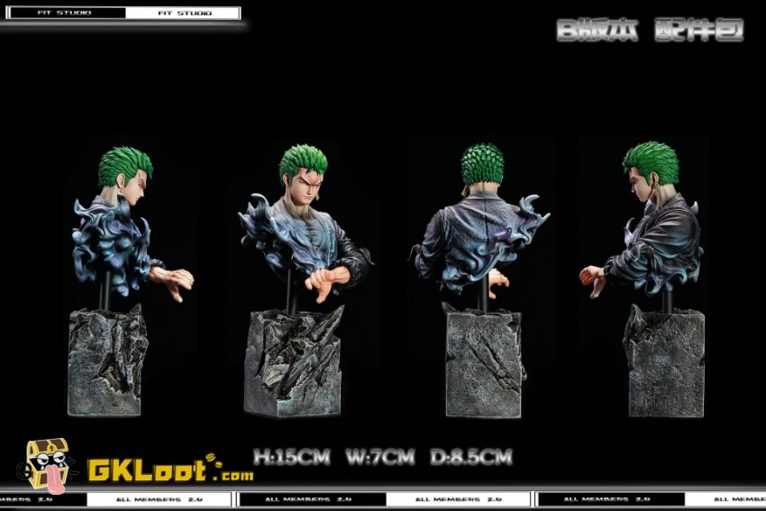 Fit Studio One Piece Roronoa Zoro Statue - View 19 Fit Studio One Piece Roronoa Zoro Statue - View 19
