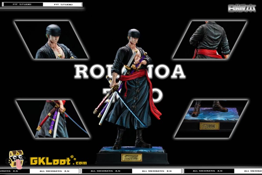 Fit Studio One Piece Roronoa Zoro Statue - View 12 Fit Studio One Piece Roronoa Zoro Statue - View 12