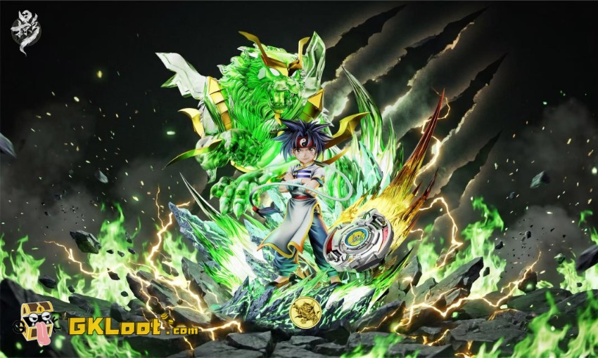 Lue Ying Studio Beyblade Kon Rei Statue w/ LED - View 2 Lue Ying Studio Beyblade Kon Rei Statue w/ LED - View 2