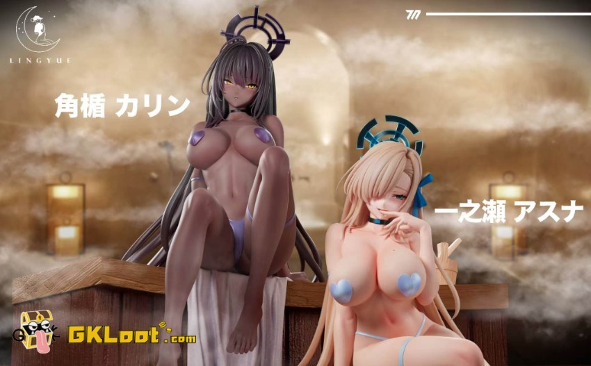 Ling Yue Studio 1/6 Blue Archive Kakudate Karin & Ichinose Asuna Statue - View 2 Ling Yue Studio 1/6 Blue Archive Kakudate Karin & Ichinose Asuna Statue - View 2