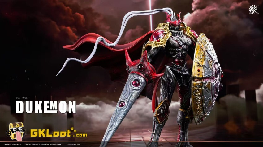 Shou Studio Digimon Dukemon Statue - View 4 Shou Studio Digimon Dukemon Statue - View 4