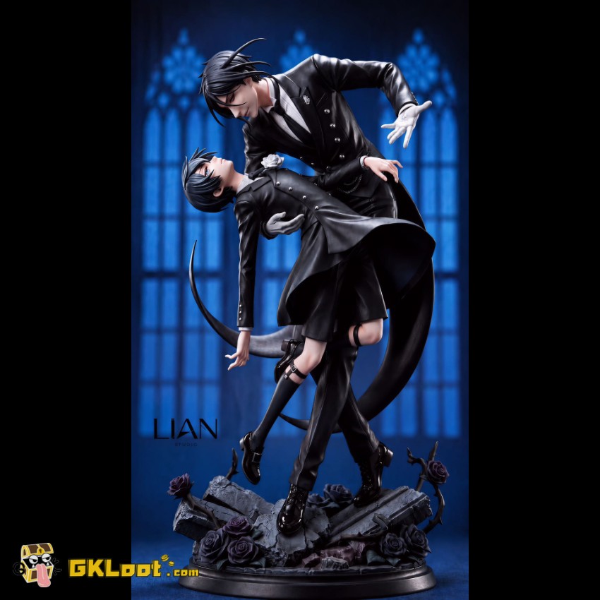 LIAN Studio 1/6 Black Butler Ciel Phantomhive & Sebastian Michaelis Statue - View 1 LIAN Studio 1/6 Black Butler Ciel Phantomhive & Sebastian Michaelis Statue - View 1