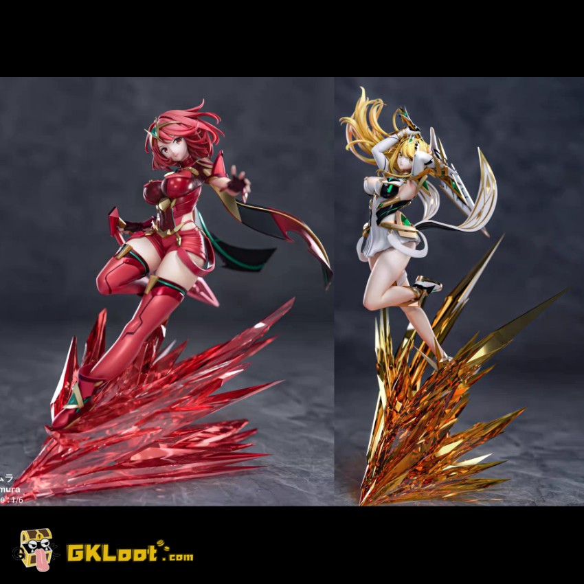 MengYaXiang Studio 1/6 Xenoblade Chronicles Pyra & Mythra Statue - View 1 MengYaXiang Studio 1/6 Xenoblade Chronicles Pyra & Mythra Statue - View 1