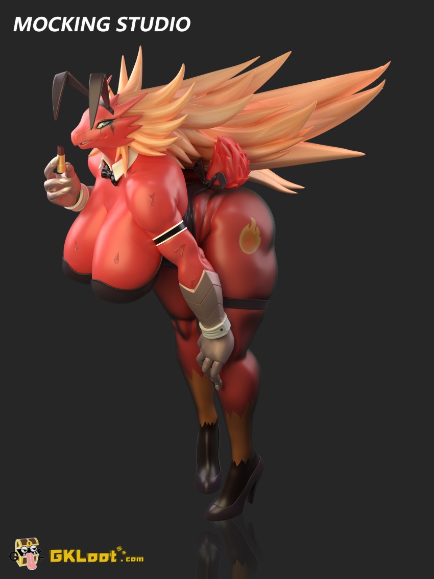 Mocking Studio Pokémon Blaziken Statue - View 10 Mocking Studio Pokémon Blaziken Statue - View 10