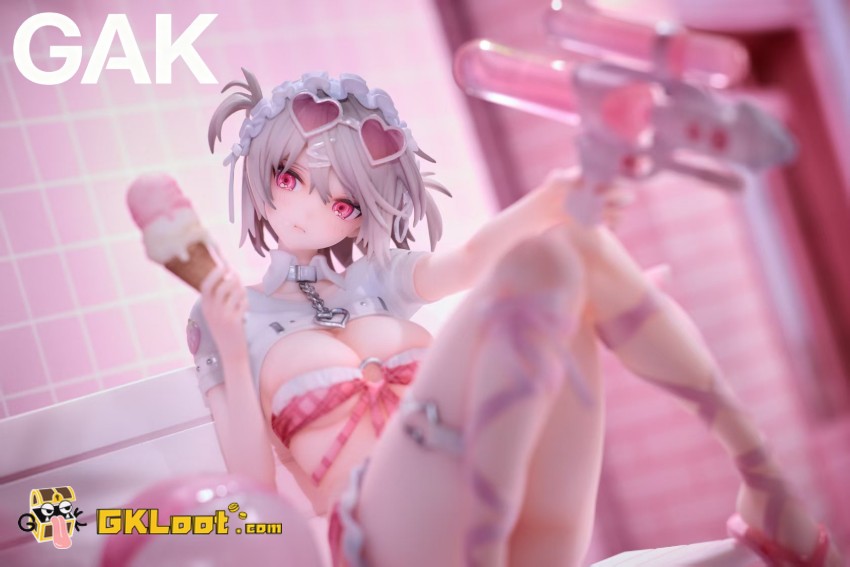 GAK Studio 1/6 Original Water Gun Girl Strawberry Ribbon Statue - View 5 GAK Studio 1/6 Original Water Gun Girl Strawberry Ribbon Statue - View 5