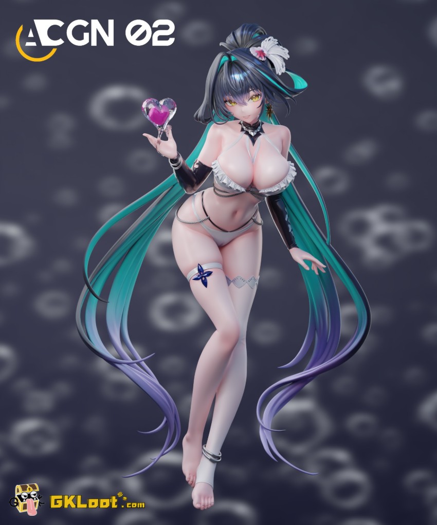 ACGN 02 Studio 1/7 Goddess of Victory: Nikke Little Mermaid Statue - View 3 ACGN 02 Studio 1/7 Goddess of Victory: Nikke Little Mermaid Statue - View 3