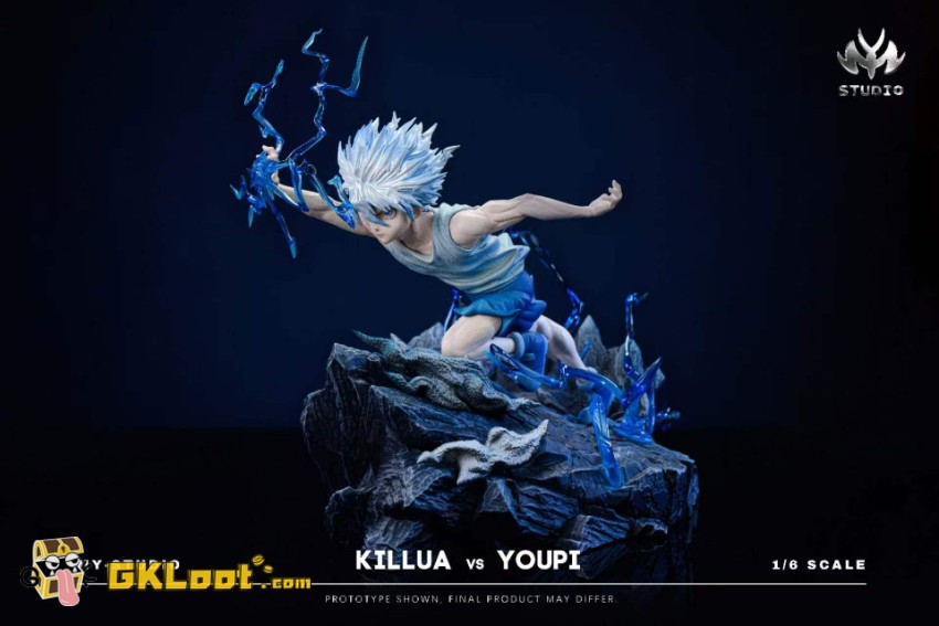 Mu Yao Studio 1/6 Hunter × Hunter Killua Zoldyck VS Menthuthuyoupi Statue - View 10 Mu Yao Studio 1/6 Hunter × Hunter Killua Zoldyck VS Menthuthuyoupi Statue - View 10