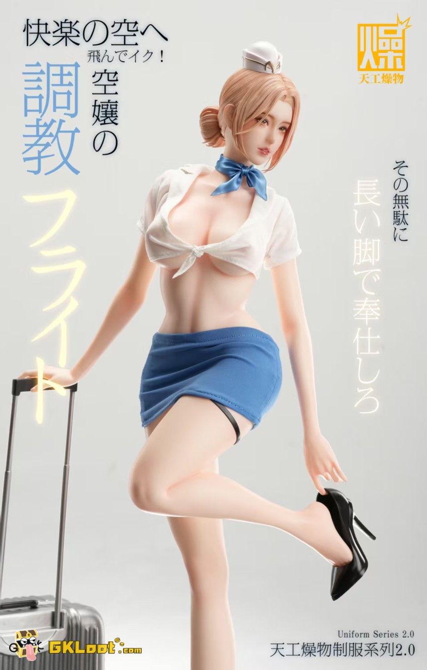 TianGongZaoWu Studio 1/4 Original Flight Attendant Statue - View 2 TianGongZaoWu Studio 1/4 Original Flight Attendant Statue - View 2