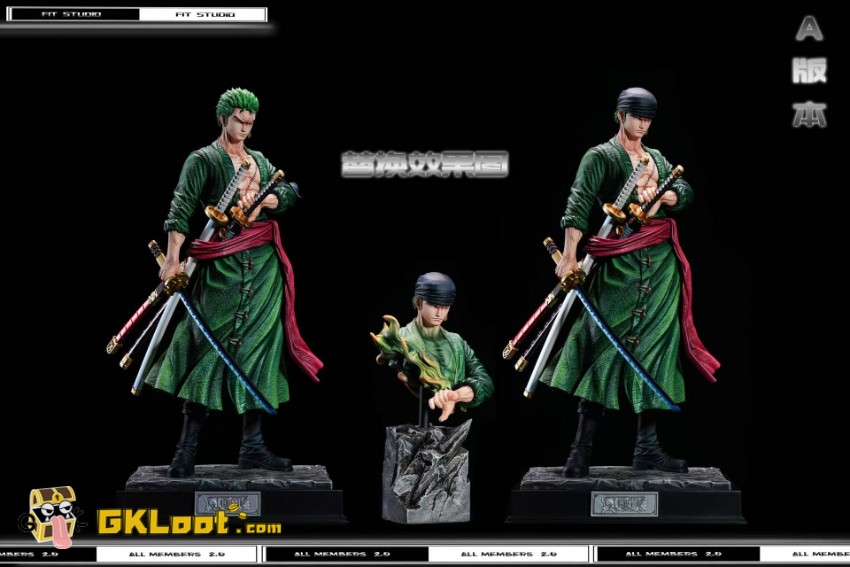 Fit Studio One Piece Roronoa Zoro Statue - View 10 Fit Studio One Piece Roronoa Zoro Statue - View 10