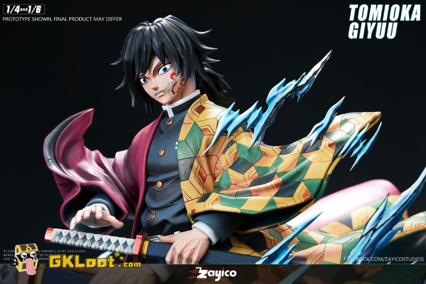 Zayico Studio Demon Slayer Tomioka Giyuu Statue w/ LED - View 11 Zayico Studio Demon Slayer Tomioka Giyuu Statue w/ LED - View 11