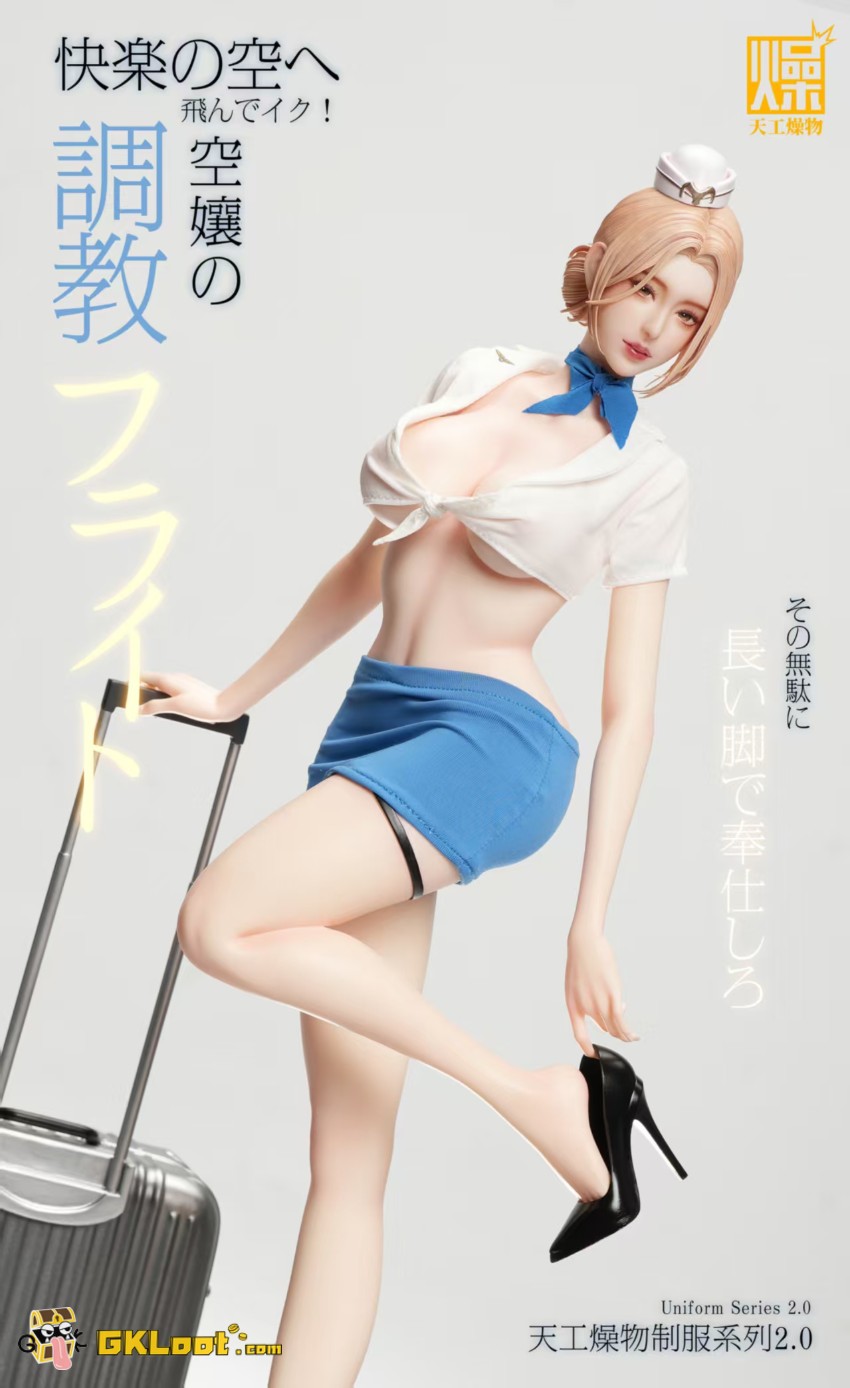 TianGongZaoWu Studio 1/4 Original Flight Attendant Statue - View 6 TianGongZaoWu Studio 1/4 Original Flight Attendant Statue - View 6
