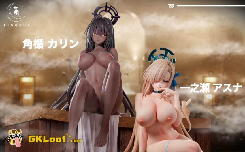 Ling Yue Studio 1/6 Blue Archive Kakudate Karin & Ichinose Asuna Statue - View 9 Ling Yue Studio 1/6 Blue Archive Kakudate Karin & Ichinose Asuna Statue - View 9