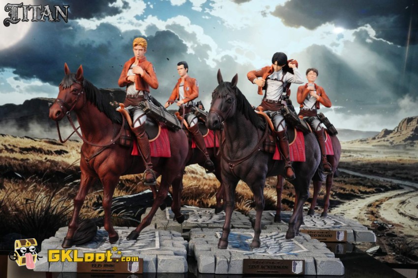 Titan Studio 1/6 Attack on Titan Eld Jinn & Oluo Bozado & Gunther Schultz Statue - View 2 Titan Studio 1/6 Attack on Titan Eld Jinn & Oluo Bozado & Gunther Schultz Statue - View 2