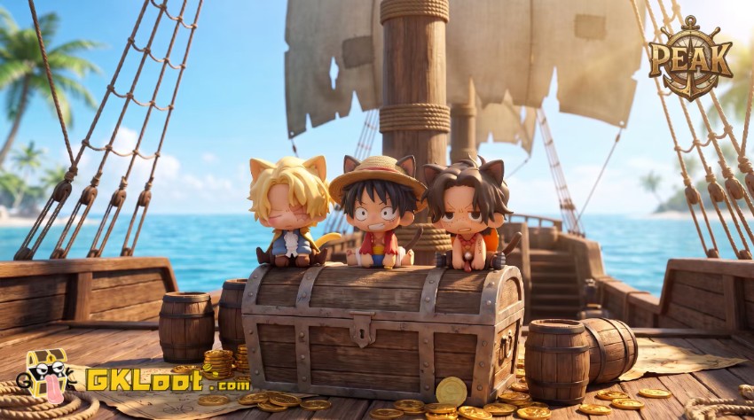 Peak Studio One Piece Monkey D. Luffy & Portgas D. Ace & Sabo Statue - View 2 Peak Studio One Piece Monkey D. Luffy & Portgas D. Ace & Sabo Statue - View 2
