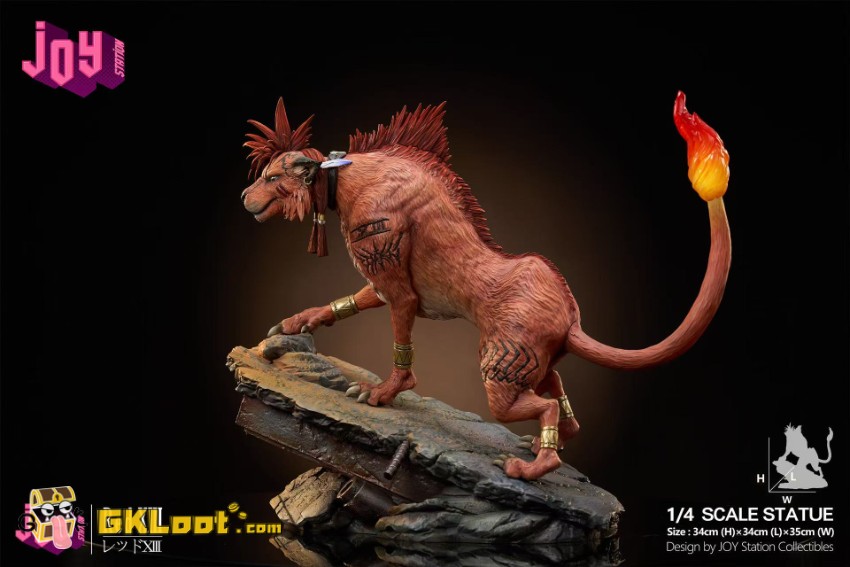 Joy Station Studio 1/4 Final Fantasy VII Red XIII Statue w/ LED - View 3 Joy Station Studio 1/4 Final Fantasy VII Red XIII Statue w/ LED - View 3