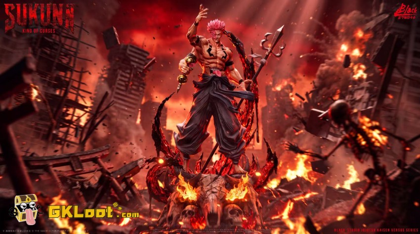 Black Studio Jujutsu Kaisen Ryomen Sukuna Statue - View 2 Black Studio Jujutsu Kaisen Ryomen Sukuna Statue - View 2