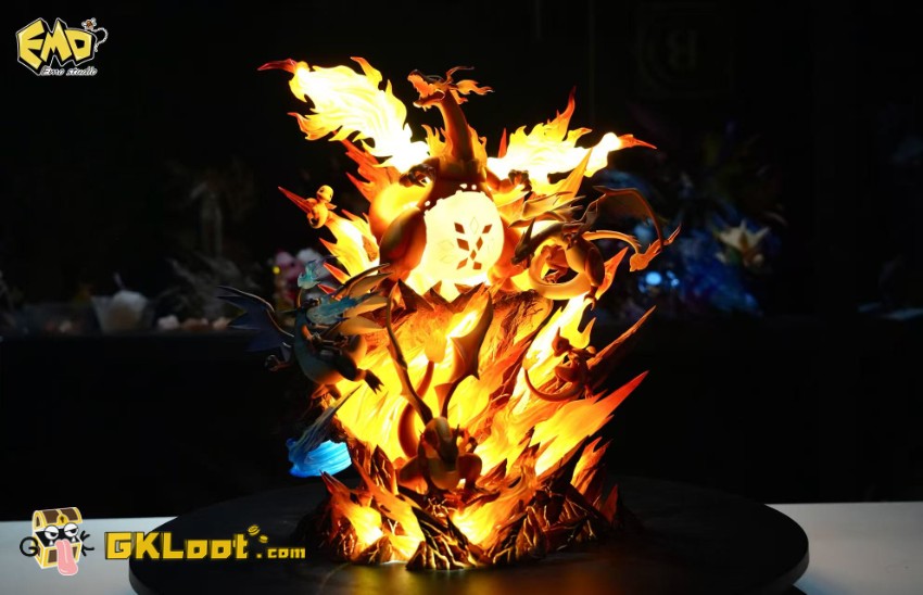 EMO Studio Pokémon Charizard Statue w/ LED - View 3 EMO Studio Pokémon Charizard Statue w/ LED - View 3