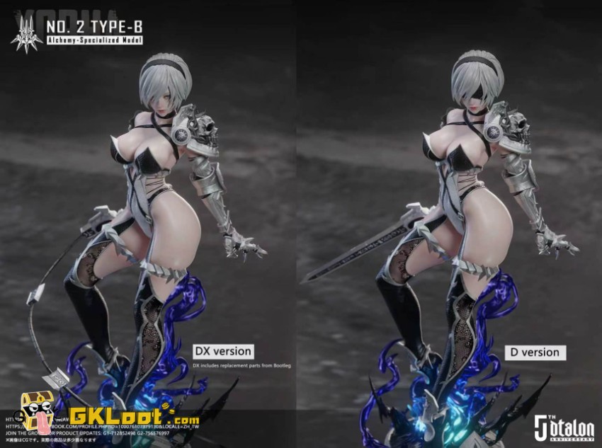 Dtalon Production Studio 1/4 NieR:Automata YoRHa No. 2 Type B Statue w/ LED - View 9 Dtalon Production Studio 1/4 NieR:Automata YoRHa No. 2 Type B Statue w/ LED - View 9
