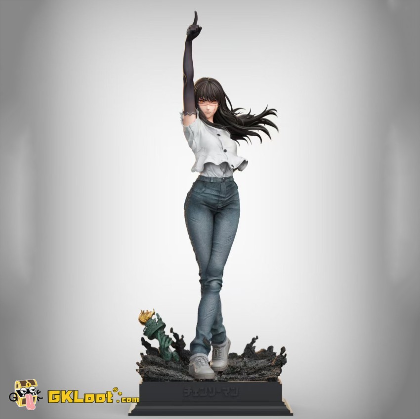 Night Wing & Hera Studio Chainsaw Man Mitaka Asa Statue - View 1 Night Wing & Hera Studio Chainsaw Man Mitaka Asa Statue - View 1