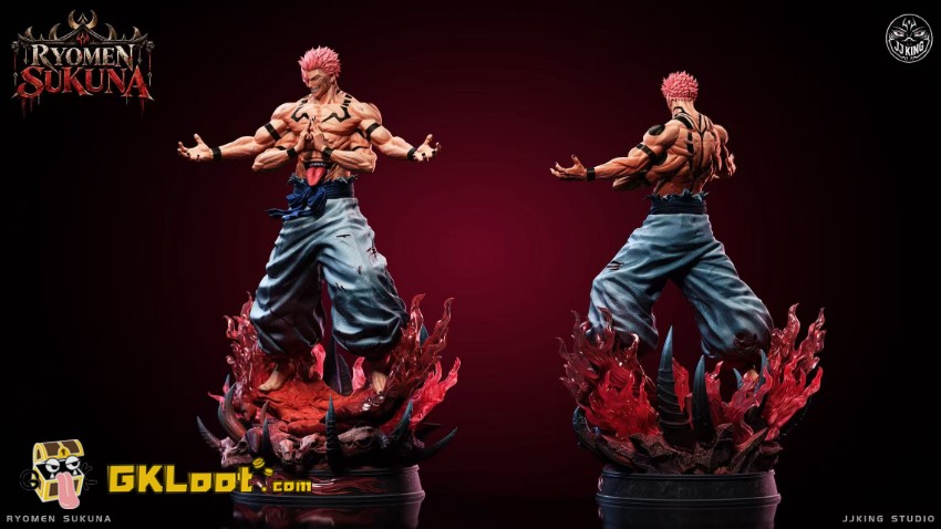 JJking Studio 1/6 Jujutsu Kaisen Ryomen Sukuna Statue - View 7 JJking Studio 1/6 Jujutsu Kaisen Ryomen Sukuna Statue - View 7